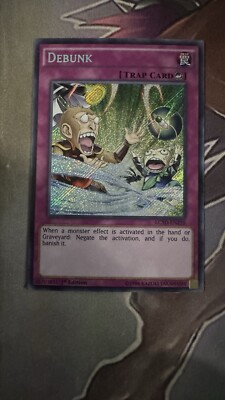 Debunk LC5D-EN255  1st Edition Secret Rare NEAR MINT-image