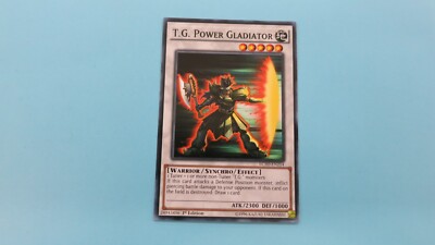 T.G. POWER GLADIATOR SYNCHRO LC5D-EN214 1ST EDITION  COMMON YUGIOH NM / UNPLAYED-image