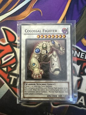 Colossal Fighter #5DS1-EN043 5D's 2008 Starter Deck YuGiOh TCG HP Super Rare-image