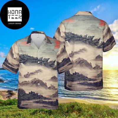 Godzilla Japanese Classic Design Vintage 2024 Trending Hawaiian Shirt-image