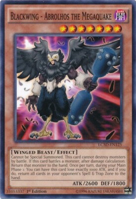 Blackwing - Abrolhos the Megaquake - LC5D-EN125 - Common - 1st Edition x3 - Near-image