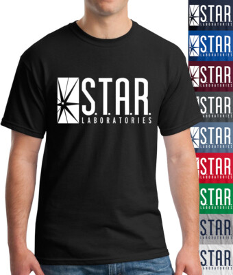 Star Labs T-Shirt Laboratories Comic Book Classic Hero Cartoon Gotham  TV Cult-image
