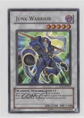 2008 Yu-Gi-Oh! 5D's Starter Deck Unlimited UR Junk Warrior #5DS1-EN041 0l4h-image