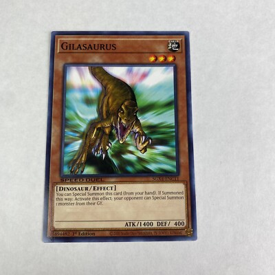 Yugioh Gilasaurus SGX4-ENC11 Common 1st Edition Speed Duel Midterm Destruction-image
