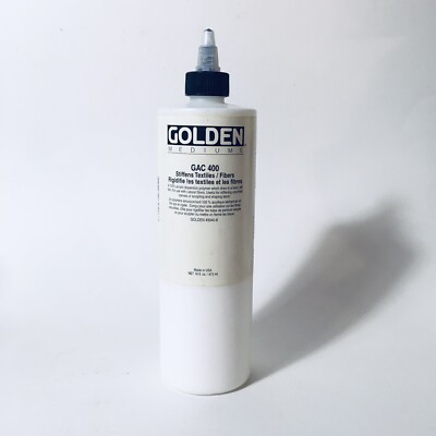 Golden GAC 400 Acrylic Dispersion Polymer 16 floz 473 ml Stiffens Textiles Fiber-image