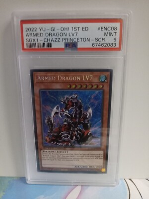 ARMED DRAGON LV7 SGX1-ENC08 SPEED DUEL SECRET RARE PSA 9-image
