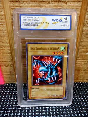 YUGIOH  Winged Dragon, Guardian of the Fortress #1 SDY-003 2001 UPPER DECK-image