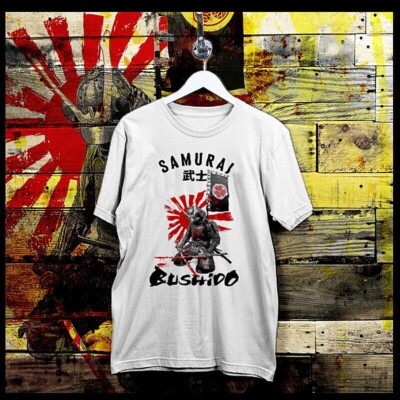 Samurai T-Shirt Shogun Assassin Bushido Ronin Katana Japanese Steel Cotton Tee-image
