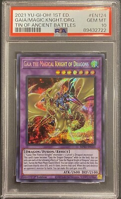 2021 PSA 10 YUGIOH ANCIENT BATTLES 1ST ED GAIA THE MAGICAL KNIGHT OF DRAGONS-image