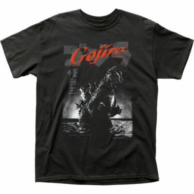 Godzilla Gojira T Shirt Mens Licensed Pop Culture Movie Retro Tee New Black-image