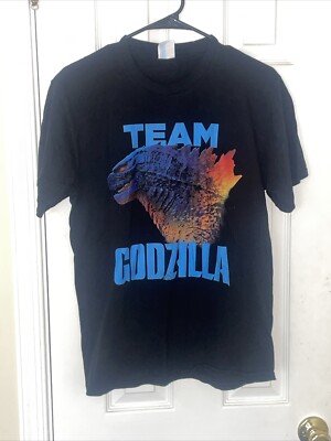 GODZILLA VS KONG - TEAM Godzilla  MOVIE PROMO WARNER BROS T-SHIRT RARE-image