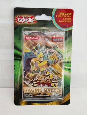 Yu-Gi-Oh! TCG 1996 Yugioh 5D's Raging Battle Blister Booster Pack + 2 Rares-image