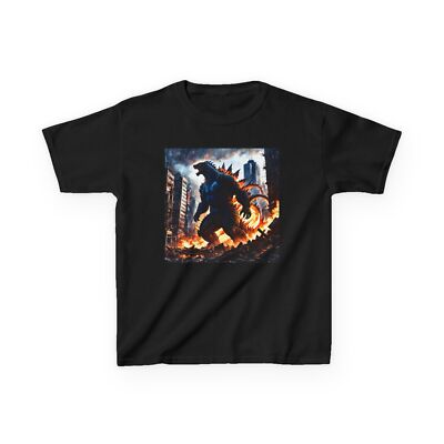 Godzilla Kids Tee - Monster Movie Fan Child T-Shirt, Dinosaur Toddler Shirt,-image