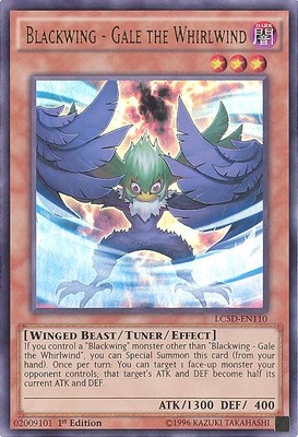 Yu-Gi-Oh Card - LC5D-EN110 - BLACKWING - GALE THE WHIRLWIND (ultra rare holo)-image