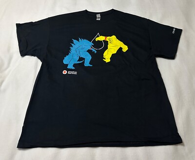 New American Red Cross GODZILLA x KONG Movie The New Empire T-Shirt XL Blood-image