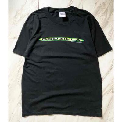 Gildan heavy cotton Hollywood's Godzilla 1998 T-shirt L Size F/S FEDEX-image