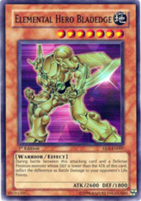 Elemental Hero Bladedge - EEN-EN007 - Super Rare - 1st Edition PL/MP YuGiOh!  Bo-image
