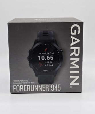 Garmin - Forerunner 945 GPS Smartwatch 30mm Fiber-Reinforced Polymer - Black-image