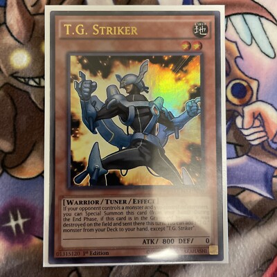 T.G. Striker Ultra Rare 1st Edition LC5D-EN206 Near Mint Condition Yugioh-image