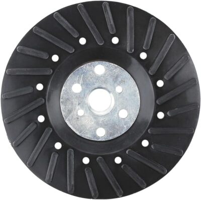 SATC 2PACK 115mm Grinder Ribbed Backing Pad for Resin Fiber Disc, 4.5