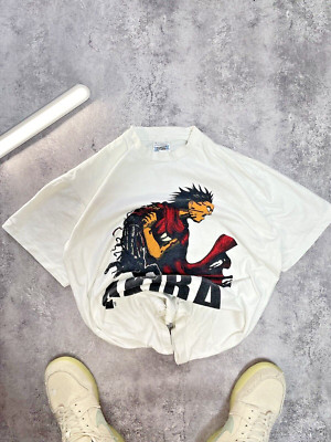 Akira Anime Rare Vintage T-shirt Reprint screen star Tag Single Stitch size L-image