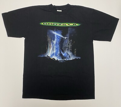 Godzilla Taco Bell Movie Promo Vintage Shirt - Size Men's XL 1998-image
