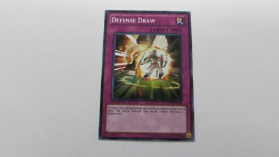 DEFENSE DRAW   TRAP CARD 1ST EDITION 5DS3-EN038 COMMON  YUGIOH NM / UNPLAYED-image