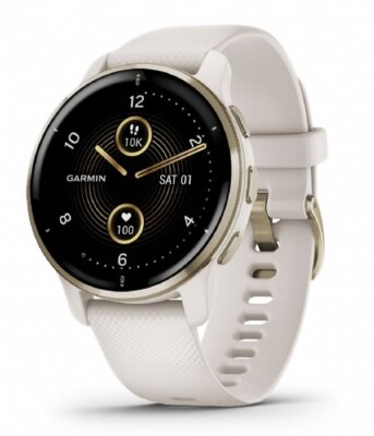 Garmin Venu 2 Plus GPS Smartwatch 43 mm Fiber-reinforced polymer Cream Gold-image
