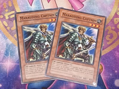 2x Marauding Captain 5DS1-EN018 1st Edition YuGiOh-image