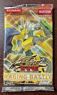 (501161) YUGIOH RAGING BATTLE 5D's 1st Edition Sealed BOOSTER PACK-image