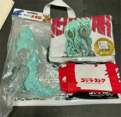 Godzilla Store 50th Anniversary Limited Hedorah T-shirt with Tote Bag Purple Hed-image