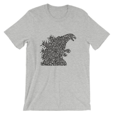 Godzilla T-Shirt. 100% Cotton Premium Tee NEW-image