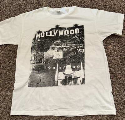 Vintage Anvil California Scenes Hollywood Rodeo Drive Shirt White Size XL-image