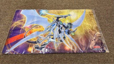 Konami Playmat Yu-Gi-Oh Cosmic Quasar Dragon Not For Sale Anime Card Game NEW-image