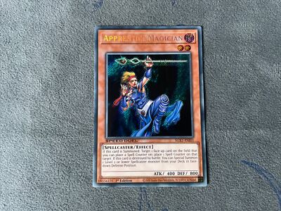 YuGiOh Apprentice Magician SGX1-ENI05 Secret Rare 1st Edition Near Mint GX-image