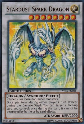 Stardust Spark Dragon - YF05-EN001 - Ultra Rare - Limited Edition Moderately Pla-image