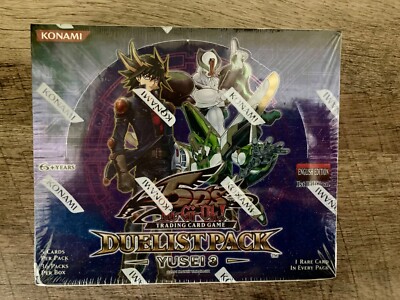 Yugioh 1st Edition 5ds Duelist Pack Yusei 3  (36 Pack) Factory Sealed Box-image