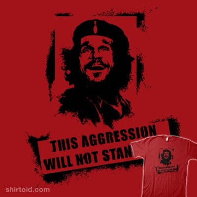 THE BIG LEBOWSKI Movie T-SHIRT This Aggression THE DUDE Che Guevara Artwork NEW-image