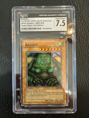 Yu-gi-oh! Kazejin 1st Edition - MRD 2002 CGC 7.5-image