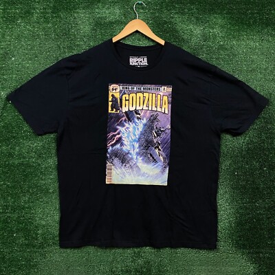 Godzilla Black T-Shirt, Size 2XL-image