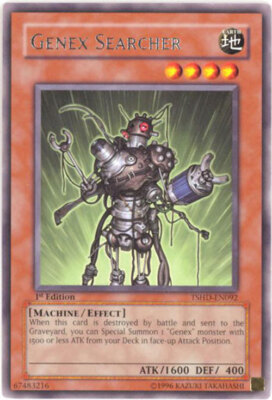 3 x Yu-Gi-Oh Card - TSHD-EN092 - GENEX SEARCHER (rare) - NM-image
