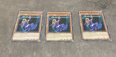 Yu-Gi-Oh! 3x Apprentice Magician SGX1-ENI05 NM/M Common-image