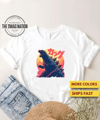 Godzilla Shirt, Gojira, Kaiju, King Of Monsters Shirt, Godzila Lover Fan Shirt,-image