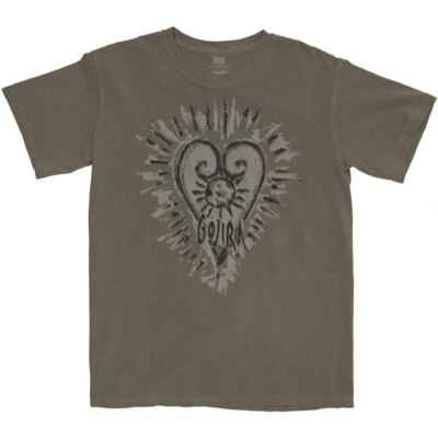 Gojira Fortitude Heart T-Shirt Grey New-image