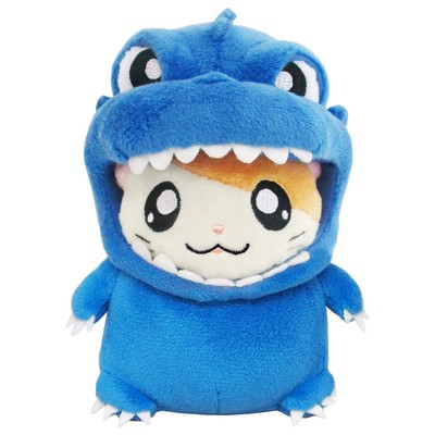 Godzilla Hamtaro Collaboration Godiham-kun Plush Blue 13.5cm sanei boueki Japan-image