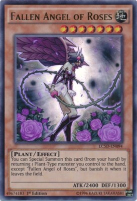 x1 Fallen Angel of Roses - LC5D-EN094 - Ultra Rare - 1st Edition - Legendary Col-image