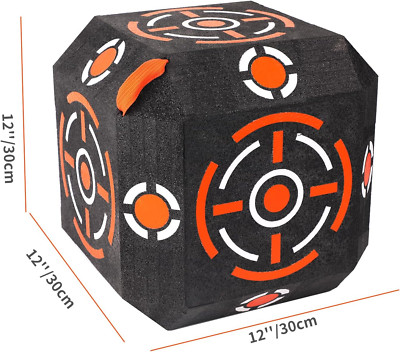Multi-Sided Archery Target Block - High Polymer Fiber Bow & Arrow Target with...-image