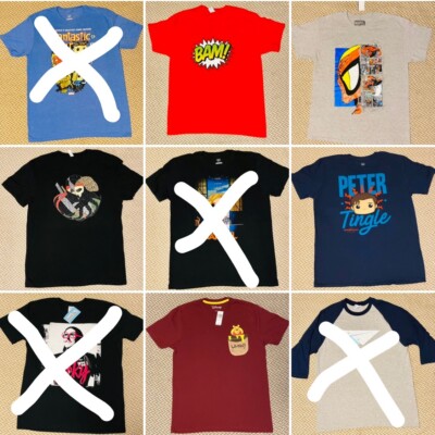 Assorted NEW Disney Marvel T Shirts Adult L Choose! 2 for $16 3 for $20 Weird Al-image