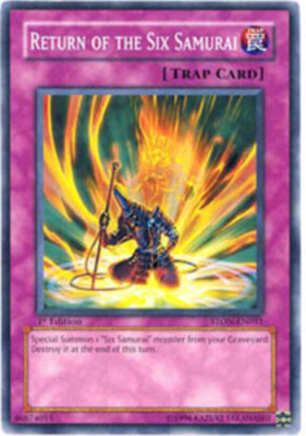 Return of the Six Samurai - STON-EN051 - Common - 1st Edition NM YuGiOh!  Booste-image