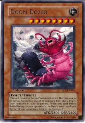 Doom Dozer - SOI-EN024 - Rare - Unlimited Edition DMG YuGiOh!  Booster Set Cards-image